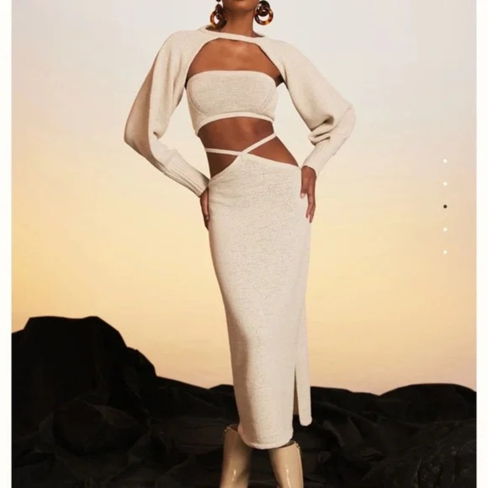 Cult Gaia knit Wrap Midi Skirt